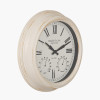 Antique Effect Gold Brushed Cream Indoor Outdoor Wall Clock