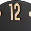 Black and Gold Metal Retro Wall Clock