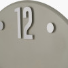 Cool Grey and Silver Metal Retro Wall Clock