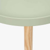 Halston Sage Green Wood Veneer and Natural Pine Wood Side Table