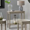 Heritage Taupe Pine Wood Console Table