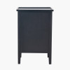 Chelmsford Satin Black Pine Wood 3 Drawer Unit