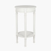 Heritage Elizabeth White Pine Wood Round Accent Table