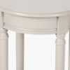 Heritage Putty Pine Wood Round Accent Table