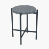 Romeo Black Terrazzo & Matt Black Metal Table Small