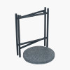 Romeo Black Terrazzo & Matt Black Metal Table Small