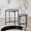 Romeo Black Terrazzo & Matt Black Metal Table Small