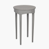 Naha Dark Grey Pine Wood Round Occasional Table