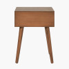 Klee Mulberry Pine Wood 1 Drawer Side Table