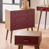 Klee Mulberry Pine Wood 3 Drawer Unit