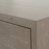 Ambroso Grey Wash Mango Wood and Silver Metal 2 Drawer Dressing Table