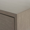 Ambroso Grey Wash Mango Wood and Silver Metal 6 Drawer Unit