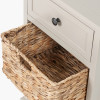 Devonshire Putty Pine Wood 1 Drawer 2 Basket Unit