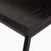 Mashiko S/2 Black Ash Veneer and Black Metal Coffee Tables