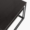 Mashiko S/2 Black Ash Veneer and Black Metal Coffee Tables