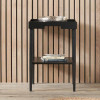 Marnie Black Wood Veneer Side Table