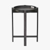 Marmara Dark Grey Oak Veneer Side Table