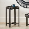 Marmara Dark Grey Oak Veneer Side Table