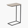 Soho Concrete Effect and Black Metal Supper Side Table