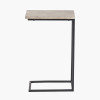 Soho Concrete Effect and Black Metal Supper Side Table