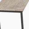 Soho Concrete Effect and Black Metal Supper Side Table