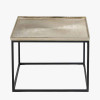 Franklin Gold Cast and Black Metal Coffee Table