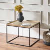 Franklin Gold Cast and Black Metal Coffee Table