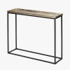 Franklin Gold Cast and Black Metal Console Table