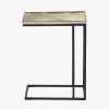 Franklin Gold Cast and Black Metal Supper Side Table