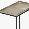 Franklin Gold Cast and Black Metal Supper Side Table