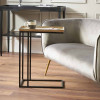 Franklin Gold Cast and Black Metal Supper Side Table