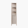 Khao Light Grey Mango Wood 2 Door 6 Niche Shelf Unit