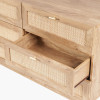 Henrik Natural Rattan 6 Drawer Unit