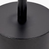 Enzo Black Marble and Black Metal Cylinder Base Coffee Table