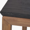 Gio Black and Natural Acacia Wood Dining Table