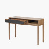 Gio Black and Natural Acacia Wood 1 Drawer Console Table