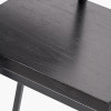 Mashiko S/2 Black Ash Veneer and Black Metal Side Tables