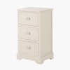 Croft Linen Pine Wood 3 Drawer Tall Unit