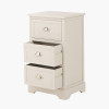 Croft Linen Pine Wood 3 Drawer Tall Unit