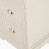 Croft Linen Pine Wood 3 Drawer Tall Unit