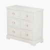 Croft Linen Pine Wood 6 Drawer Unit