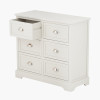 Croft Linen Pine Wood 6 Drawer Unit