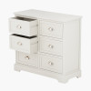 Croft Linen Pine Wood 6 Drawer Unit