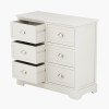 Croft Linen Pine Wood 6 Drawer Unit