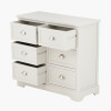 Croft Linen Pine Wood 6 Drawer Unit