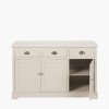 Croft Linen Pine Wood 3 Door 3 Drawer Unit