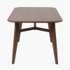 Elias Dark Ash Wood Retro Dining Table