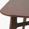 Elias Dark Ash Wood Retro Dining Table