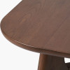 Elias Dark Ash Wood Retro Dining Table