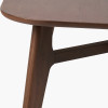 Elias Dark Ash Wood Retro Dining Table